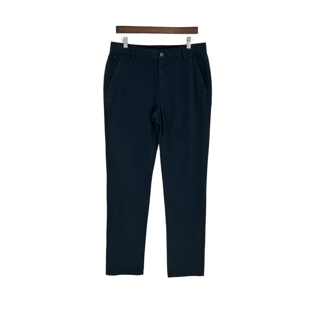 Everlane Mens Chino Pant Size 32 Navy Cotton Straight Leg Cotton Uniform Preppy